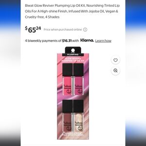 Elf Quad(4) Riviver Plumping  Lip Oils